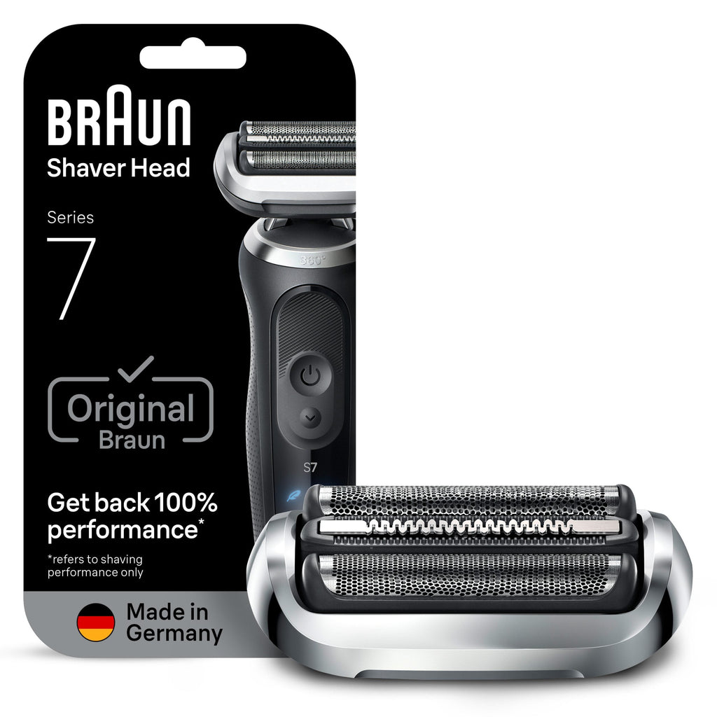 Braun Electric Shaver Head Replacement Part 74s Silver Compatible with Series 7 Electric Razors for Men